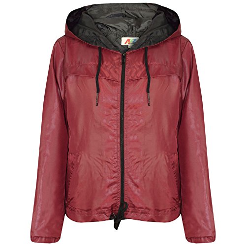 A2Z 4 Kids Kinder Mädchen Jungen Regenjacken Jacken Leichte KAG Mac - Raincoat Jacket 449 Wine 11-12 von A2Z 4 Kids