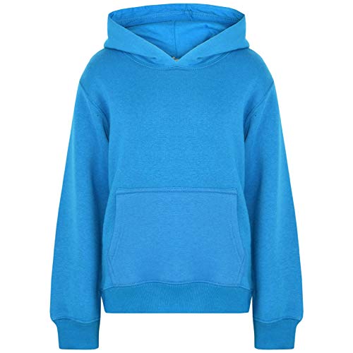 A2Z 4 Kids Mädchen Jungen Plain and Tie Dye Druck Sweatshirt Pullover - Plain Sweat Hoodie Blue 9-10 von A2Z 4 Kids