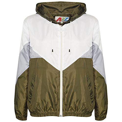 A2Z 4 Kids Kinder Mädchen Jungen Windbreaker Jacken Leichte Wasserdichte - Windbreaker 504 Olive 9-10 von A2Z 4 Kids