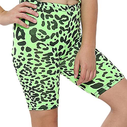 A2Z 4 Kinder Mädchen Radfahren Shorts Gymnastik Tanz Laufen Trendig - Leopard 260 Cycling Short N.Green 9-1 von A2Z 4 Kids