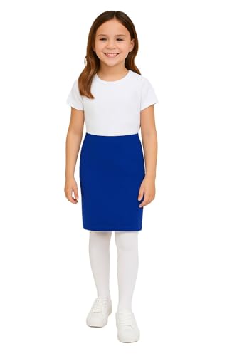 A2Z 4 Kids Mädchen Plain Bleistiftrock Trendy Weiches Gefühl Bequem - Plain Pencil Skirt Royal 9-10 von A2Z 4 Kids