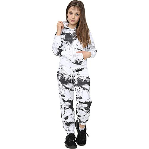 A2Z 4 Kids Kinder Mädchen Trainingsanzug Designer Aufdruck Mit Kapuze - T.S Plain 107 Black 13 von A2Z 4 Kids