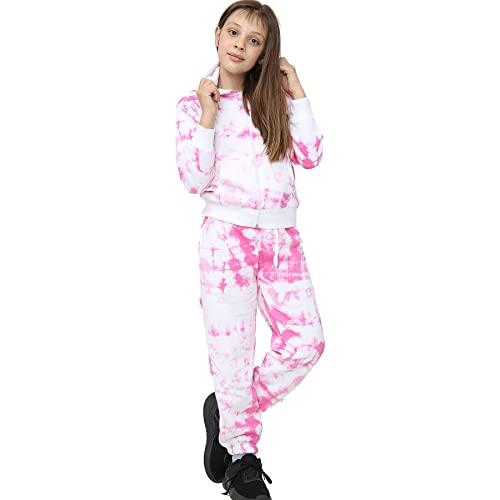 A2Z 4 Kids Kinder Mädchen Trainingsanzug Designer Aufdruck Mit Kapuze - T.S Plain 107 Pink 9-10 von A2Z 4 Kids