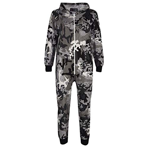 A2Z 4 Kids Kinder Strampelanzug Mädchen Jungen Dunkelgrau Designer - A2Z Camo Onesie Charcoal._13 von A2Z 4 Kids