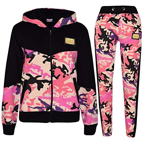 A2Z 4 Kids Kinder Trainingsanzug Jungen Mädchen Designer Camouflage - T.S A2Z Camo Purple 3-4 von A2Z 4 Kids