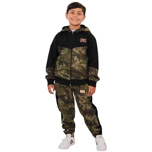 A2Z 4 Kids Mädchen Camouflage Trainingsanzug Kapuzenpullover Jogginghose - T.S Camo 602 Green 13 von A2Z 4 Kids