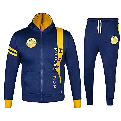 A2Z 4 Kids Kinder Trainingsanzug Jungen Mädchen Schwarz & Blau Designer - T.S HNL 02 Indigo & Mustard 13 von A2Z 4 Kids