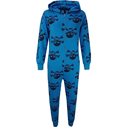 A2Z 4 Kids Kinder Unisex Mädchen Jungen Schädel & Kreuzknochen - Cotton Onesie Skull Turquoise 13 von A2Z 4 Kids