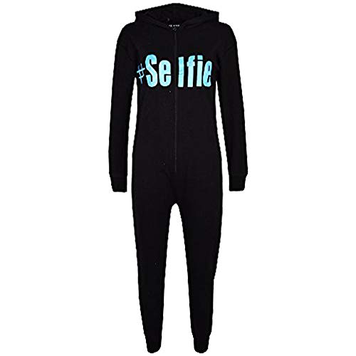 A2Z 4 Kids Kinder Unisex Mädchen Jungen Strampelanzug - Cotton Onesie #Selfie Black & Blue 11-12 von A2Z 4 Kids