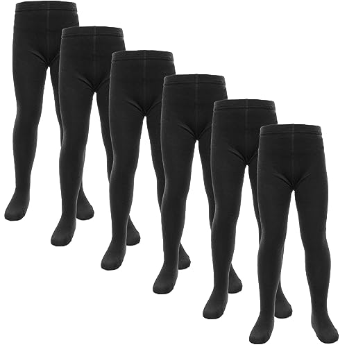 A2Z 4 Kids Filles Coton Riche Uniforme École Collants -UF Tights Black 3 Pack 11-12 von A2Z 4 Kids