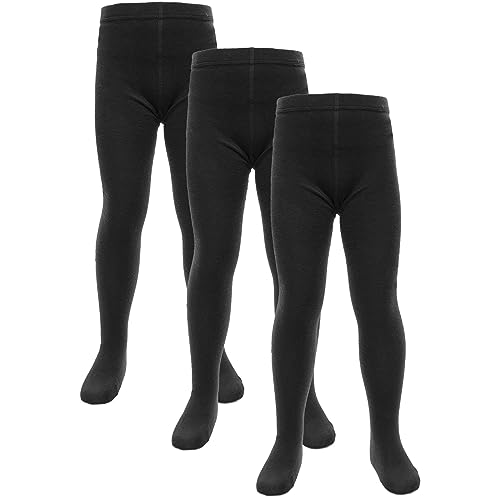 A2Z 4 Kids Filles Coton Riche Uniforme École Collants -UF Tights Black 3 Pack 9-10 von A2Z 4 Kids