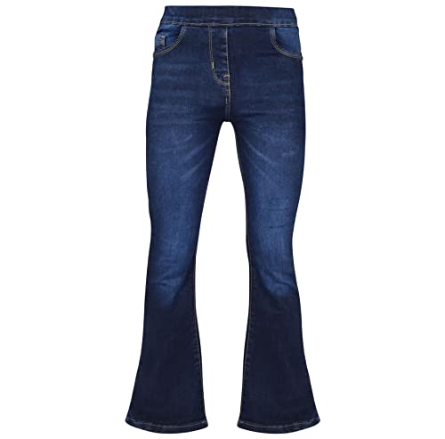 A2Z 4 Kids Mädchen Denim Jeans Komfort Strecken Jeggings Glocke Bottom - Jeans JN36 Dark Blue._13-14 von A2Z 4 Kids