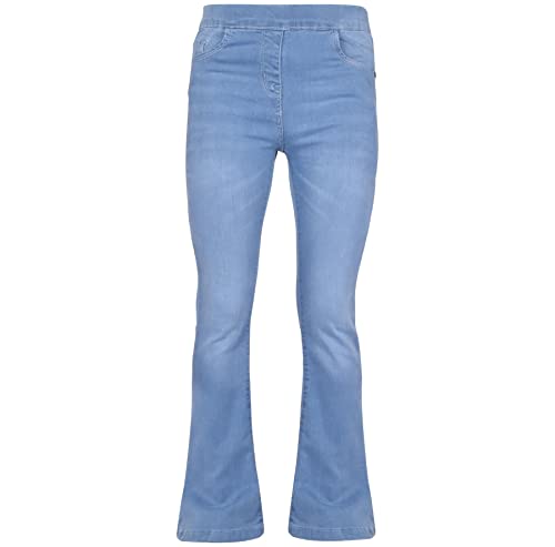 A2Z 4 Kids Mädchen Denim Jeans Komfort Strecken Jeggings Glocke Bottom - Jeans JN36 Light Blue._7-8 von A2Z 4 Kids