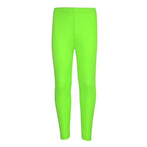 A2Z 4 Kids Mädchen Einfarbig Leggings Tanzen Mode - New Legging Neon Green 11-12 von A2Z 4 Kids