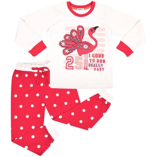 A2Z 4 Kids Mädchen Goodnight Pyjamas Kinder PJs 2 Stück Leopard Set Lounge Anzug - PJS 189 Pink_13 von A2Z 4 Kids