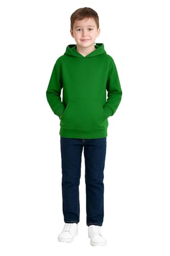 A2Z 4 Kids Mädchen Jungen Einfarbig Sweatshirt Batik - Plain Sweat Hoodie Green 9-10 von A2Z 4 Kids