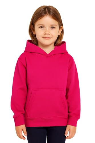 A2Z 4 Kids Mädchen Jungen Einfarbig Sweatshirt Batik - Plain Sweat Hoodie Pink 5-6 von A2Z 4 Kids