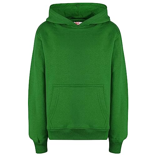 A2Z 4 Kids Mädchen Jungen Plain and Tie Dye Druck Sweatshirt Pullover - Plain Sweat Hoodie Green 7-8 von A2Z 4 Kids