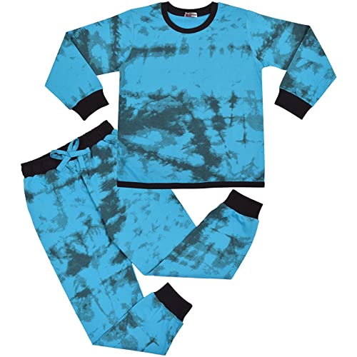A2Z 4 Kids Mädchen Jungen Pyjamas PJs 2 Stück Blau Tie Dye Set Geschenke - PJS 163 Blue_13 von A2Z 4 Kids