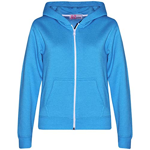 A2Z 4 Kids Mädchen Jungen Reißverschluss Voller Reißverschluss Kapuzenpullover - Zipper Blue 9-10. von A2Z 4 Kids