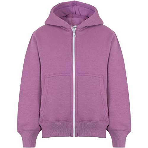 A2Z 4 Kids Mädchen Jungen Reißverschluss Voller Reißverschluss Kapuzenpullover - Zipper Lilac 9-10. von A2Z 4 Kids