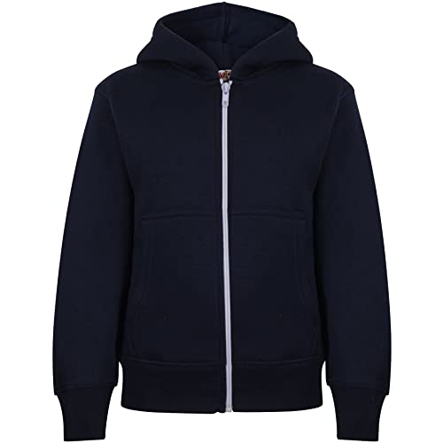 A2Z 4 Kids Mädchen Jungen Reißverschluss Voller Reißverschluss Kapuzenpullover - Zipper Navy 13. von A2Z 4 Kids