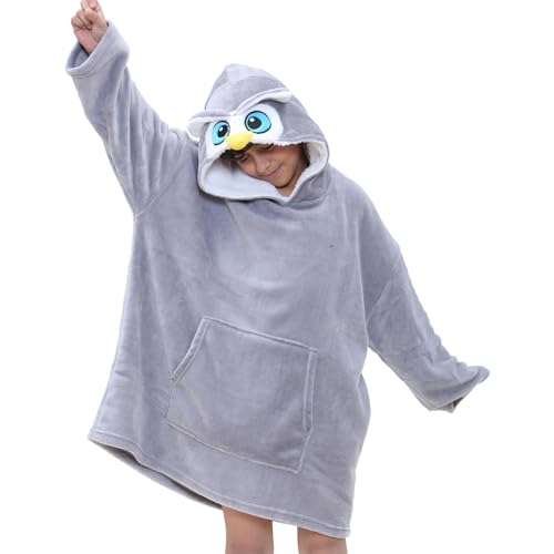 A2Z 4 Kids Mädchen Jungen Überdimensioniert Hoodie Tier Snuggle Welt - Snuggle 957 Owl Kids 3-6 von A2Z 4 Kids