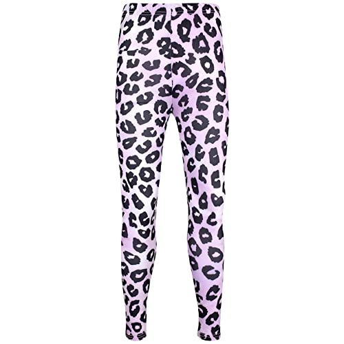 A2Z 4 Kids Mädchen Legging Trendy Mode Tanz - Legging 256 Lilac Leopard 7-8 von A2Z 4 Kids