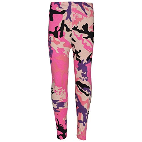 A2Z 4 Kids Mädchen Leggings Kinder Designer Camouflage Aufdruck - A2Z Camo Legging Baby Pink 7-8 von A2Z 4 Kids