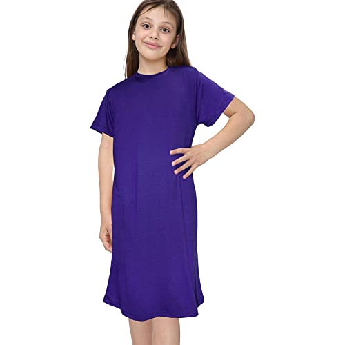 A2Z 4 Kids Mädchen Nachtkleid Nachthemd Nachtwäsche - Nightie PL Purple 7-8 von A2Z 4 Kids