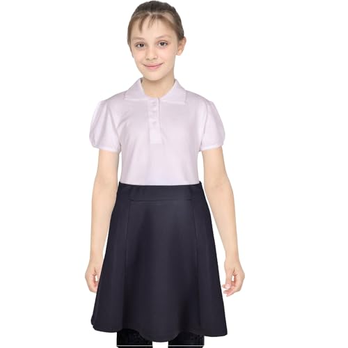 A2Z 4 Kids Mädchen Plain Schule Einheitliche Röcke Knie Länge - UF Skirt Black 9-10 von A2Z 4 Kids
