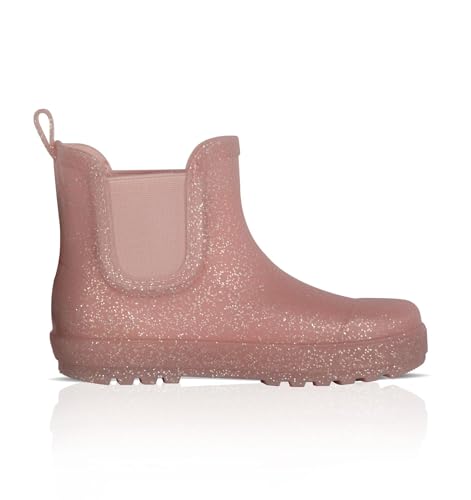 A2Z 4 Kids Mädchen Regenstiefel Rutschfeste Wasserdichte PVC Kind Wellies Schnee Schuhe Galoshes Design Leichte Wellington Chelsea Boot Täglich Perfekte Outdoor Abenteuer, Blush Pink, 35 EU von A2Z 4 Kids