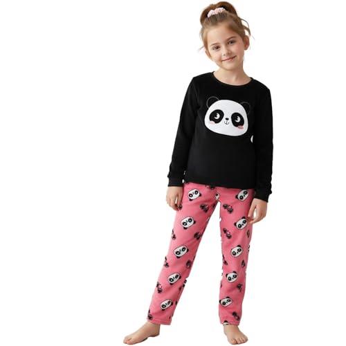 A2Z 4 Kids Mädchen-Schlafanzug 2-teilig Weich Flauschig Fleece Loungewear Panda - PJS 278 Panda 9-10 von A2Z 4 Kids