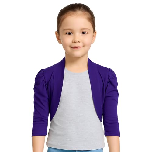 A2Z 4 Kids® Neu Kinder Mädchen Ruched Ärmel Stilvoll Zucken Bolero Cropped Strickjacke 2 3 4 5 6 7 8 9 10 11 12 13 Jahre von A2Z 4 Kids