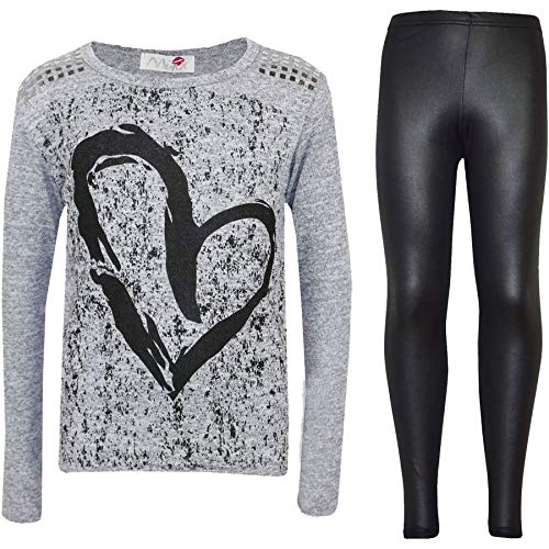 A2Z 4 Kids Mädchen T Shirt Leggings Herz Set Weich - Heart Set Grey 13 A2Z 4 Kids Mädchen T Shirt Leggings Herz Set Weich - Heart Set Grey 13 von A2Z 4 Kids
