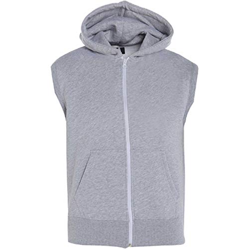 A2Z 4 Kids À capuche Gilet Veste Tissu Pas Manche Fermeture éclair - Gilet Grey 13 von A2Z 4 Kids