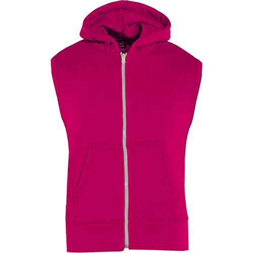 A2Z 4 Kids À capuche Gilet Veste Tissu Pas Manche Fermeture éclair - Gilet Pink 9-10 von A2Z 4 Kids