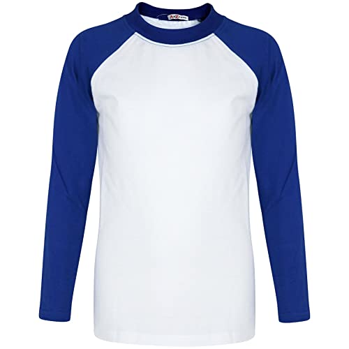 A2Z 4 Kids Raglan Stil T Shirt Farbe Kontrast Spitze Super - T Shirt PL425 Royal 13 von A2Z 4 Kids