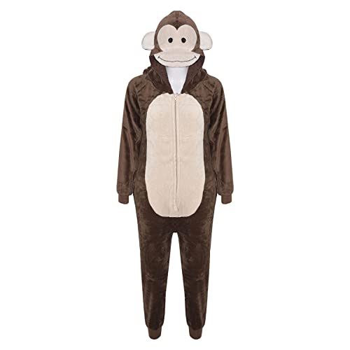 A2Z 4 Kids Tier Einteiler Für Kinder Mädchen Jungen Super Weich Kostüm Für Kinder - E.S Monkey 5-6. von A2Z 4 Kids