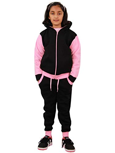 A2Z 4 Kids Trainingsanzug Mädchen Jungen Unisex Plain & Camouflage Aufdruck - T.S Plain 101 Baby Pink 7-8 von A2Z 4 Kids