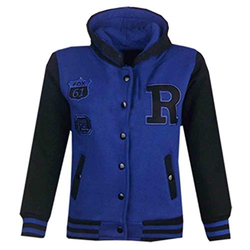 A2Z 4 Kids Unisex B.B Mit Kapuze R Mode Fox Uni-Jacke Baseball Stil - B.B Jacket Royal & Black 7-8 von A2Z 4 Kids