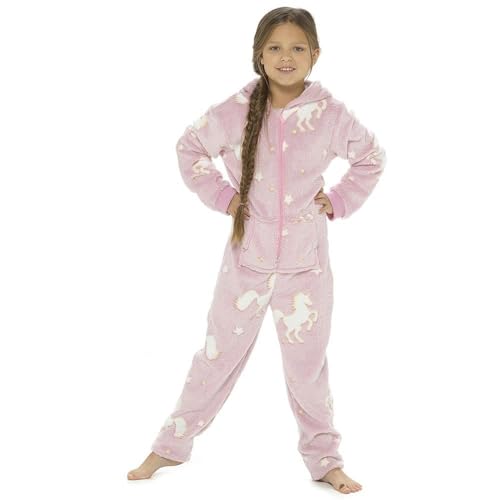 A2Z 4 Kids Unisex Glühen In Der Dunkel Weich Gemütlich Flanell Vlies Strampelanzug - Onesie AZ100 Unicorn 9-10 von A2Z 4 Kids