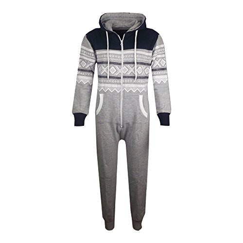 A2Z 4 Kids Unisex Kinder Aztec Snowflake Aufdruck - Onesie Aztec Grey & Navy 5-6 A2Z 4 Kids Unisex Kinder Aztec Snowflake Aufdruck - Onesie Aztec Grey & Navy 5-6 von A2Z 4 Kids