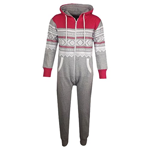 A2Z 4 Kids Unisex Kinder Aztec Snowflake Aufdruck - Onesie Aztec Grey & Pink 9-10 Years A2Z 4 Kids Unisex Kinder Aztec Snowflake Aufdruck - Onesie Aztec Grey & Pink 9-10 Years von A2Z 4 Kids