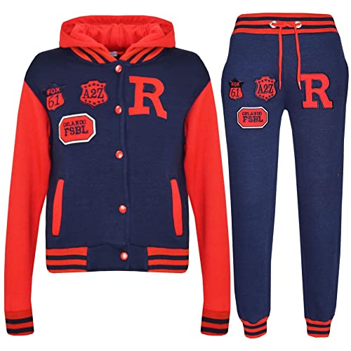A2Z 4 Kids Unisex Mädchen Jungen Baseball Trainingsanzug R Mode Fuchs - T.S Baseball FOX Navy & Red 13. von A2Z 4 Kids