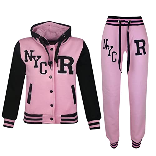 A2Z 4 Kids Unisex Mädchen Jungen Baseball Trainingsanzug R Mode Fuchs - T.S Baseball NYC Baby Pink 7-8 von A2Z 4 Kids