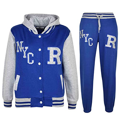 A2Z 4 Kids Unisex Mädchen Jungen Baseball Trainingsanzug R Mode Fuchs - T.S Baseball NYC Royal & Grey 5-6 von A2Z 4 Kids