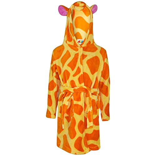 A2Z 4 Kids Unisex Super Sanft Bernstein Giraffe 3D Tier Detail Bademantel Dressing Kleid - Bathrobe Amber Giraffe._13 von A2Z 4 Kids