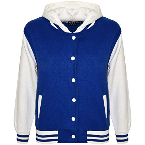 A2Z 4 Kids Unisex Zwei Taschen Kapuzenpullover - B.B Plain Hooded Jacket Royal 7-8 von A2Z 4 Kids