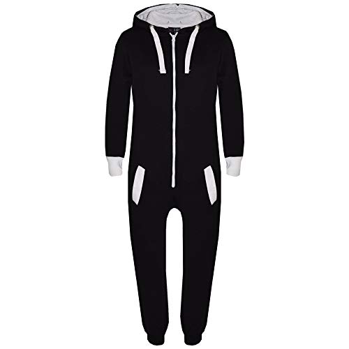 A2Z 4 Kinder® Kinder Strampelanzug Super Weich Kinder Gemütlich Loungekleidung - Onesie Bone Pocket Black 13. von A2Z 4 Kids